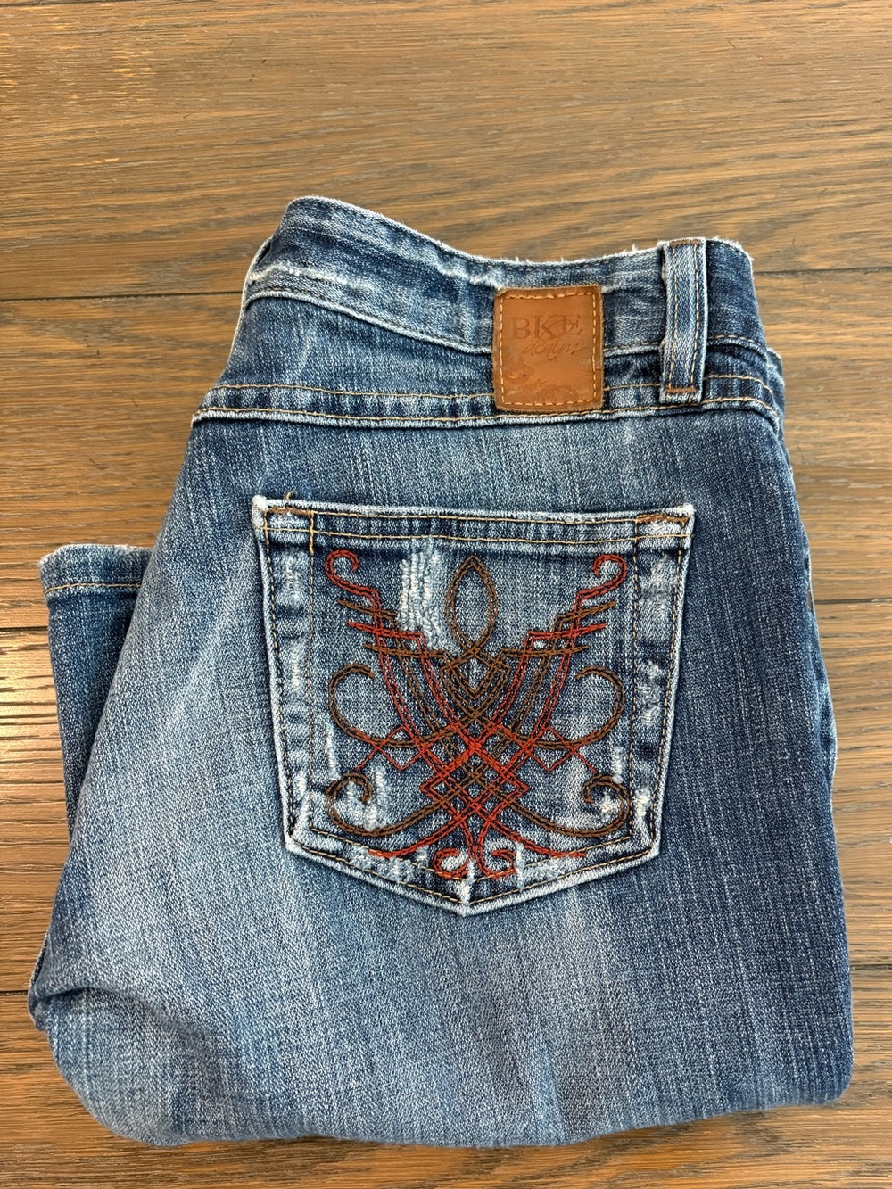 BKE Women's Light Blue‎ Washed Flare Jeans Size 28x31 1/2